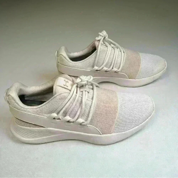 Under armor Charged Breathe Metallic Sport Style Running Sneakers Sz 7.5 - Picture 4 of 16